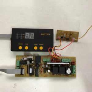 บอร์ดแปลงวงจรเครื่องซักผ้าฝาบน MNT ใช้แทนวงจรเครื่องซักผ้าโตชิบาเฟืองสไลด์ AW750ST ใช้ได้ทั้งกับเพรสเชอร์แบบสปริงและแบบอิเลคทรอนิคส์ มีสวิทช์ 4 ตัว คือ POWER , START, PRG และ WATER สามารถใช้กับเครื่องบ้านฝาบนมอร์เตอร์ธรรมดาที่แผงวงจรเสียได้